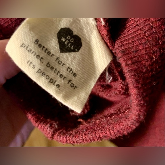 Madewell (Re)sourced Red Mock Neck Top size small - Picture 8 of 11